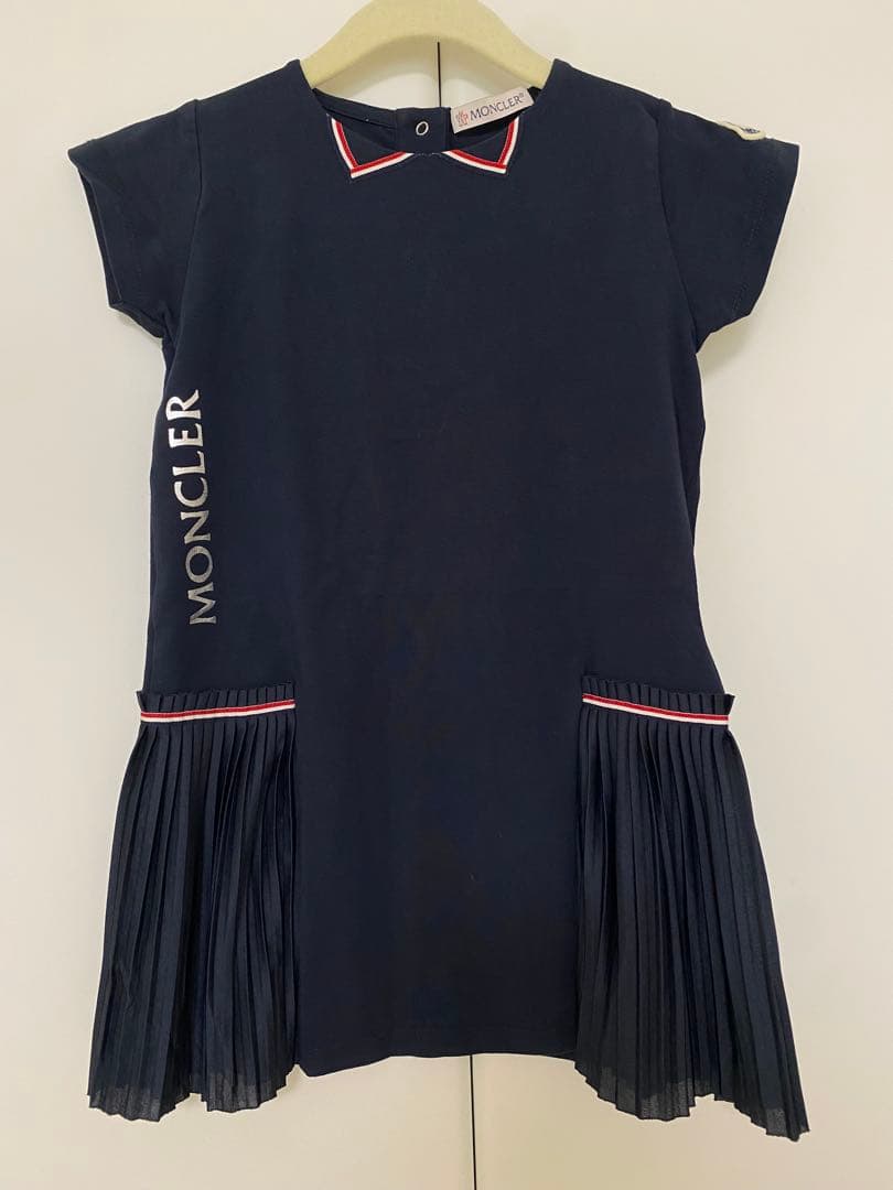 【美品】MONCLER 100㎝　ネイビー 半袖ワンピース