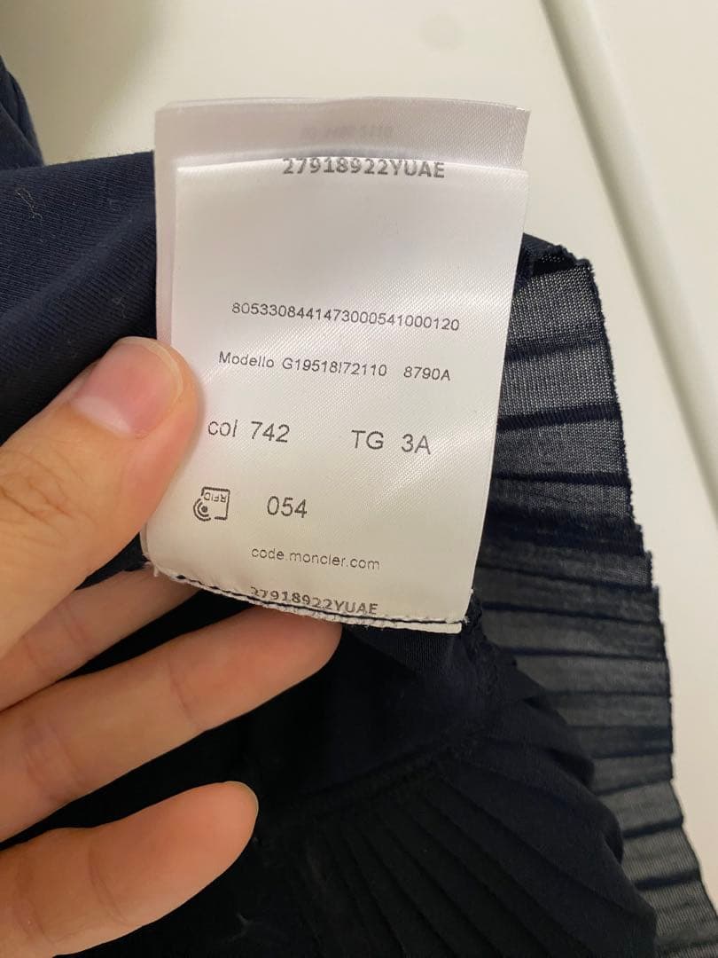 【美品】MONCLER 100㎝　ネイビー 半袖ワンピース