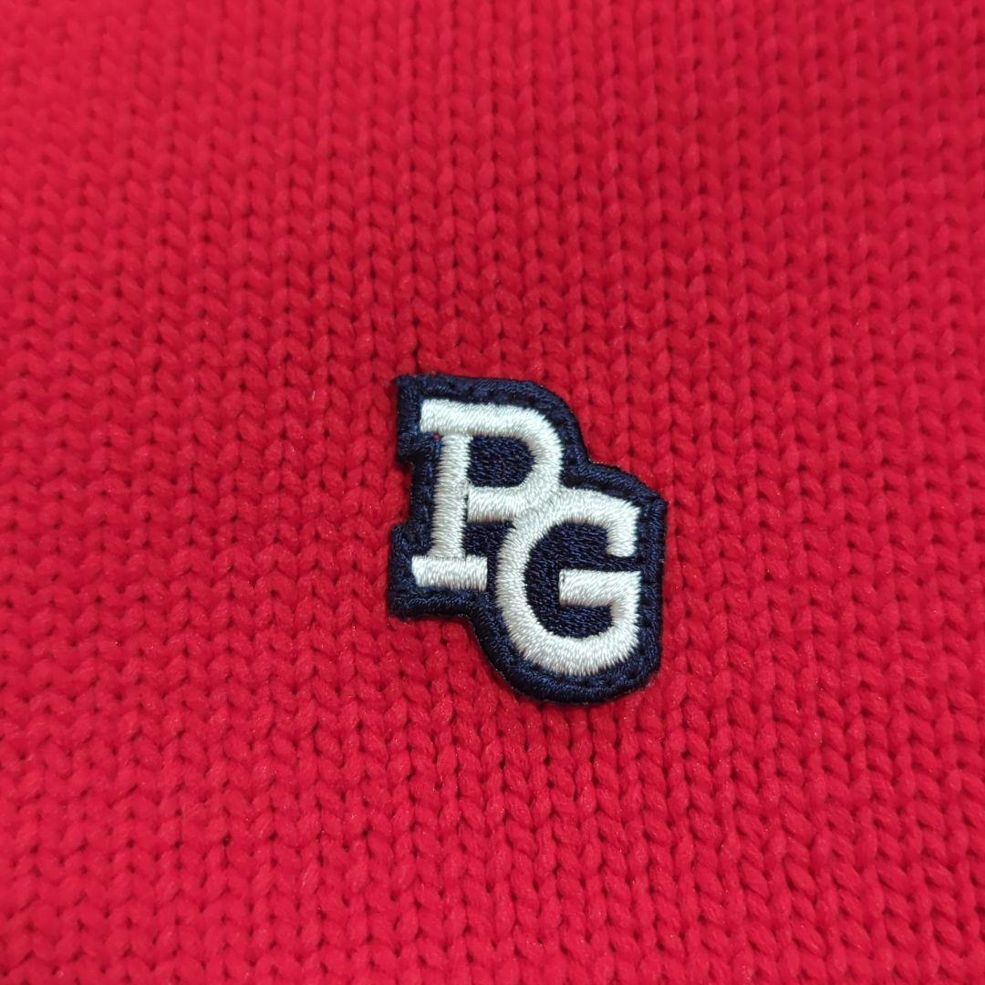 美品 XL 限定モデル 23SS パーリーゲイツ 上田桃子プロ着用 ニット 赤