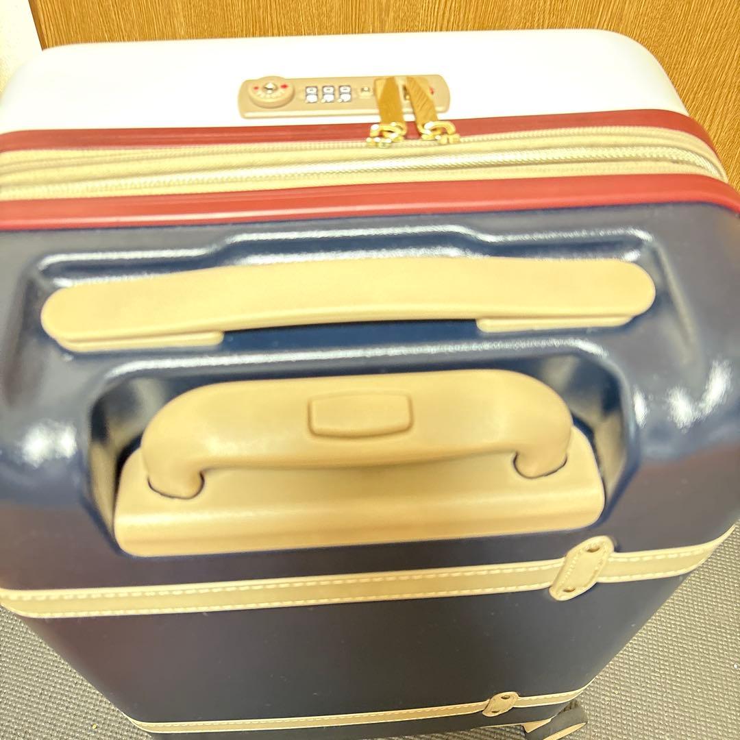 【moz】 キャリーケース ホワイト/ネイビー