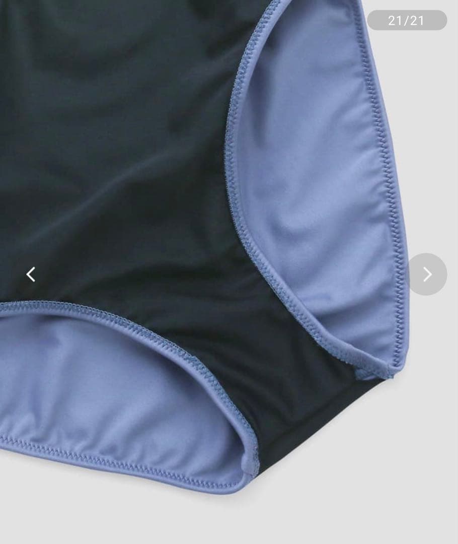 【美品】三愛リゾート　片方肩出しフリル　ワンピース水着（11EF-M〜L）