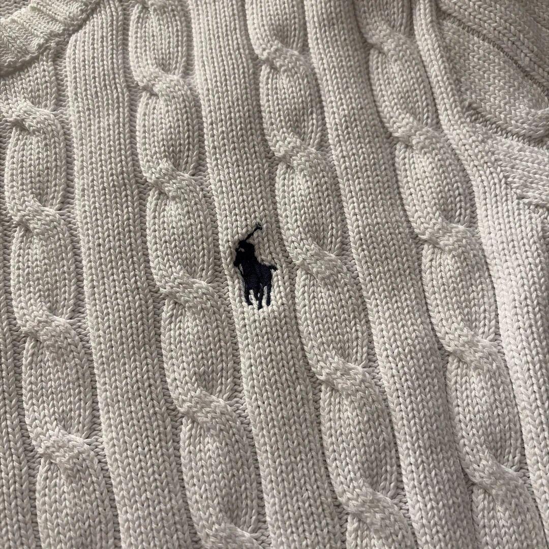 Polo Ralph Lauren 半袖ニット Mサイズ ホワイト