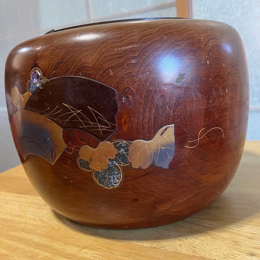 100年前　アンティーク　希少品　昭和3年製　昭和レトロ　ヴィンテージ　木製火鉢