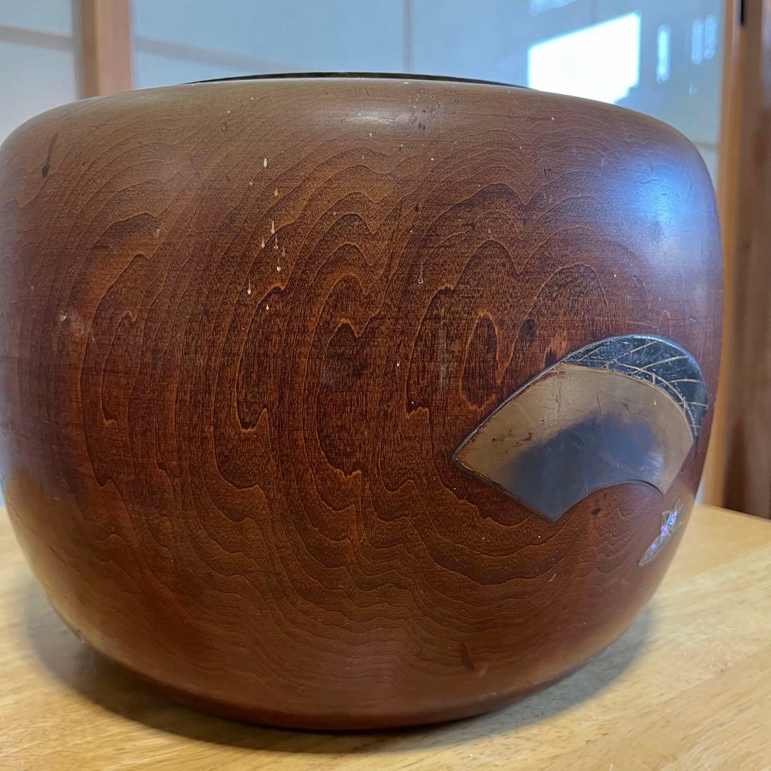 100年前　アンティーク　希少品　昭和3年製　昭和レトロ　ヴィンテージ　木製火鉢