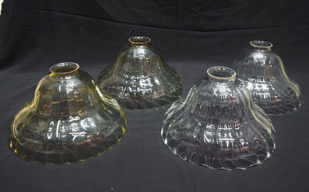 モダンガラス 吊り下げ 照明 4点セット 白熱灯 丸光 アンティーク インテリア