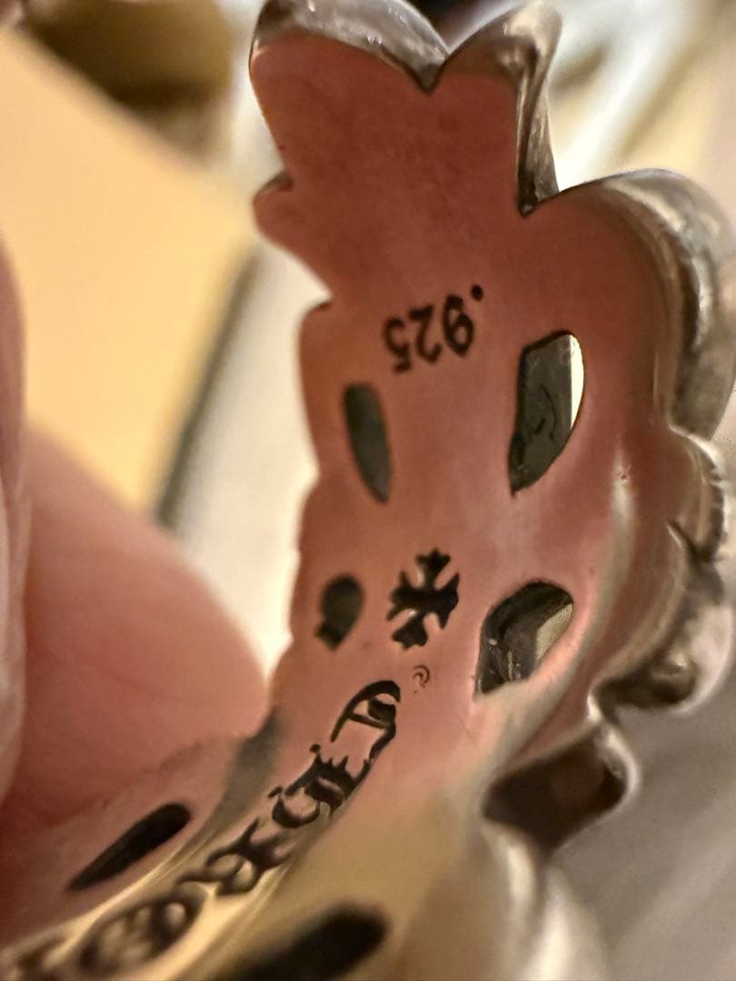 【レア】Chrome Heartsダブルフローラルクロスリング