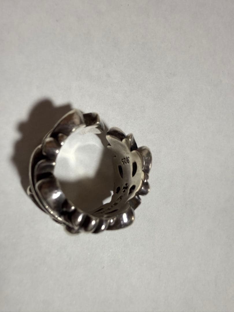 【レア】Chrome Heartsダブルフローラルクロスリング