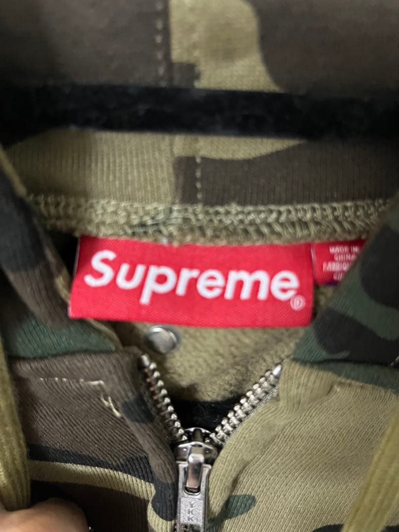 Supreme× B.B. Simon camo ジップパーカー