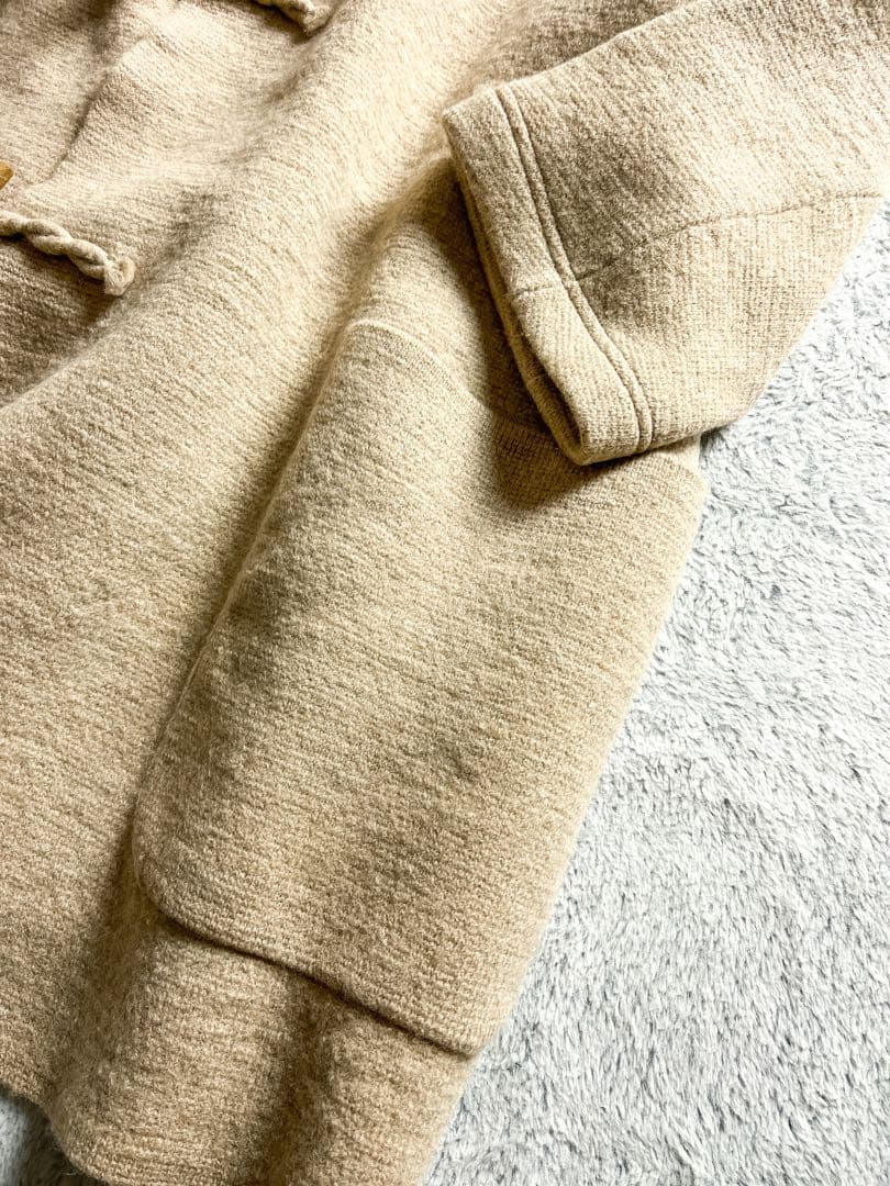 【45R】45rpm アルパカウール混 フロート縮絨ニットダッフルコート 5