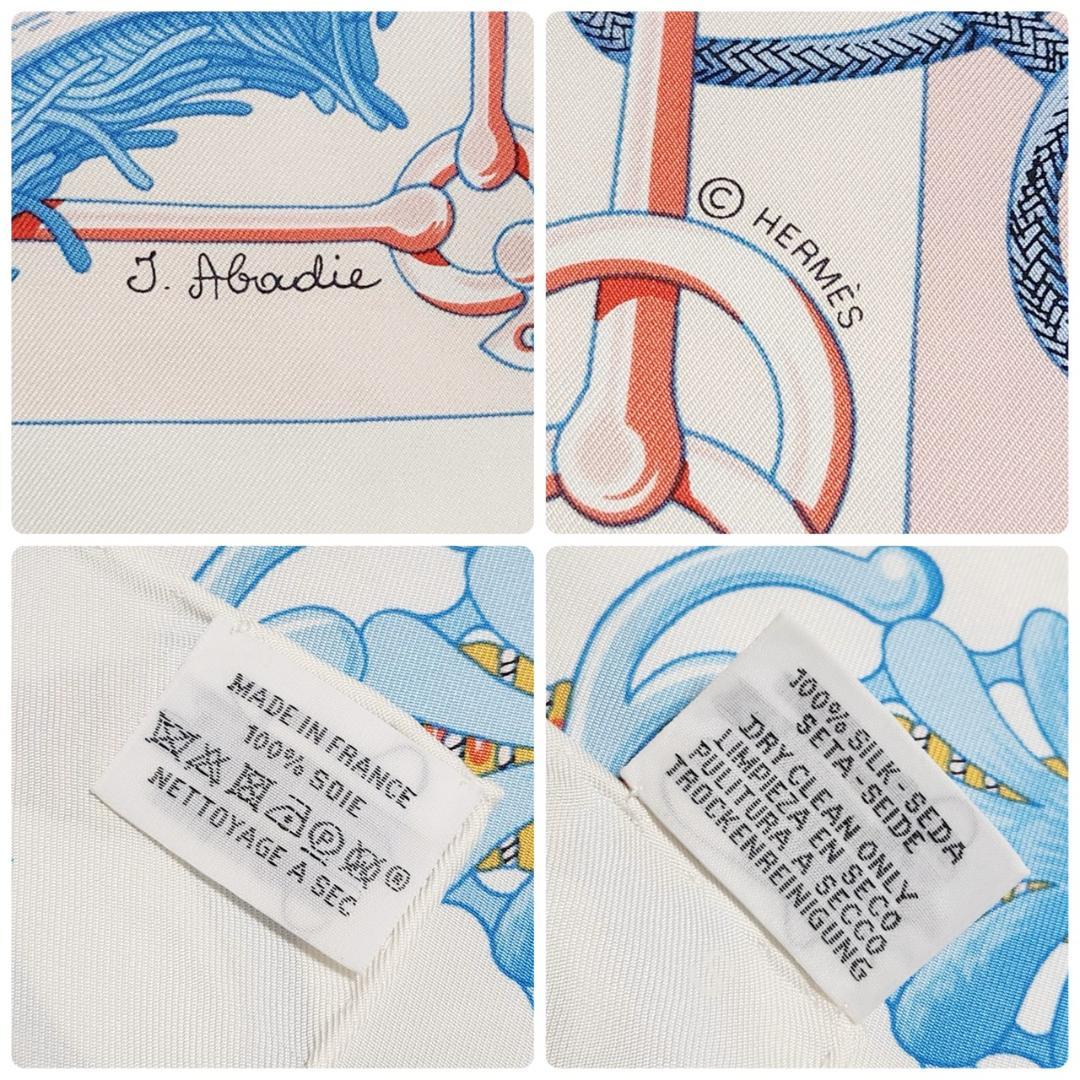 エルメス カレ90《クリケティス》大判スカーフ 近年タグ 馬具柄 シルク 美品