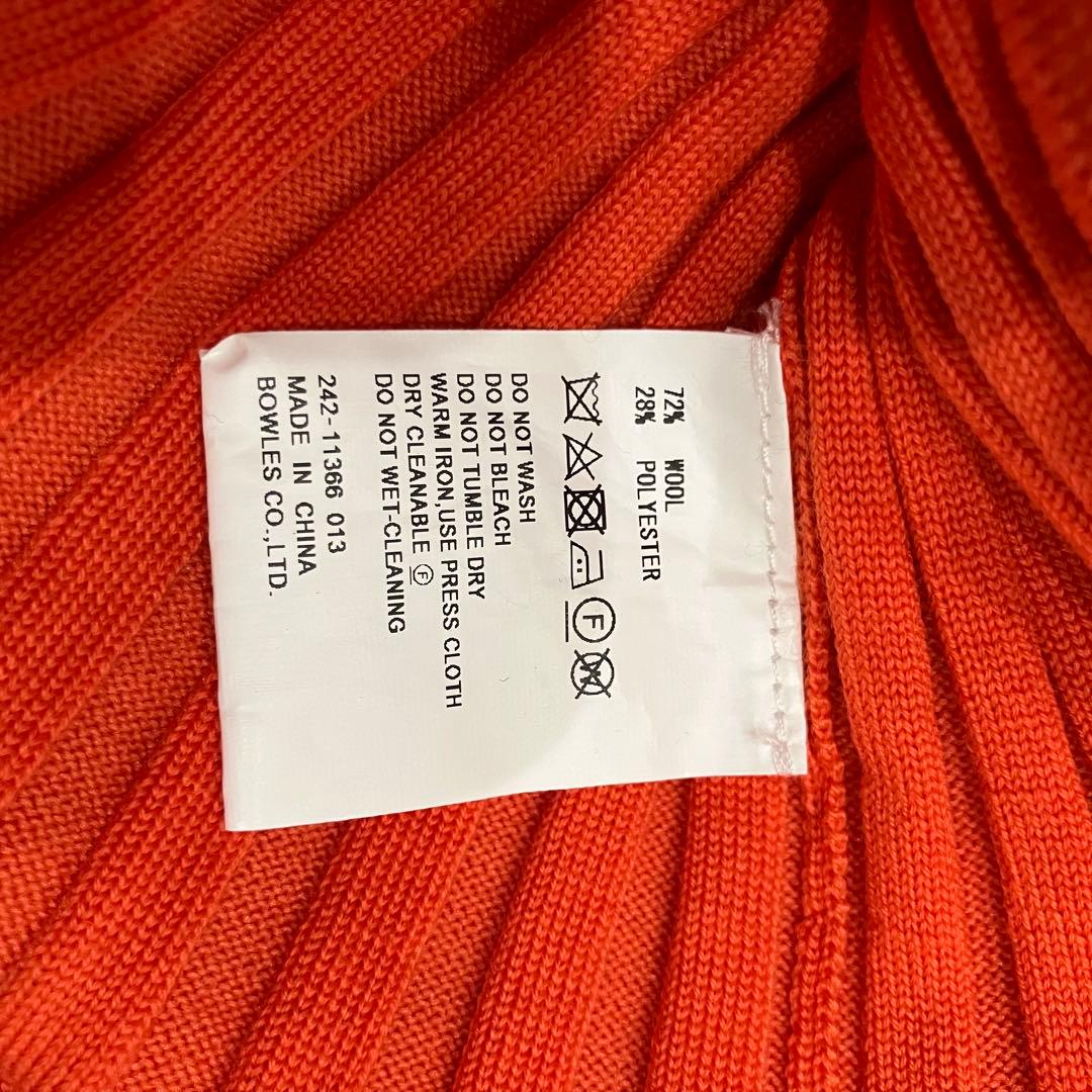 HYKE ハイク　ワイドリブニットセーター　オレンジ　1