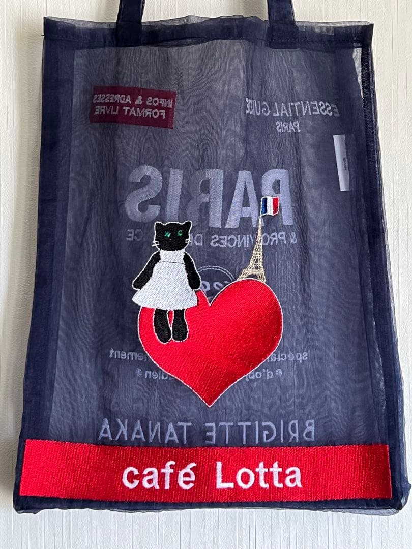 【美品】ブリジットタナカ×カフェロッタ トートバッグ＊桜井かおり