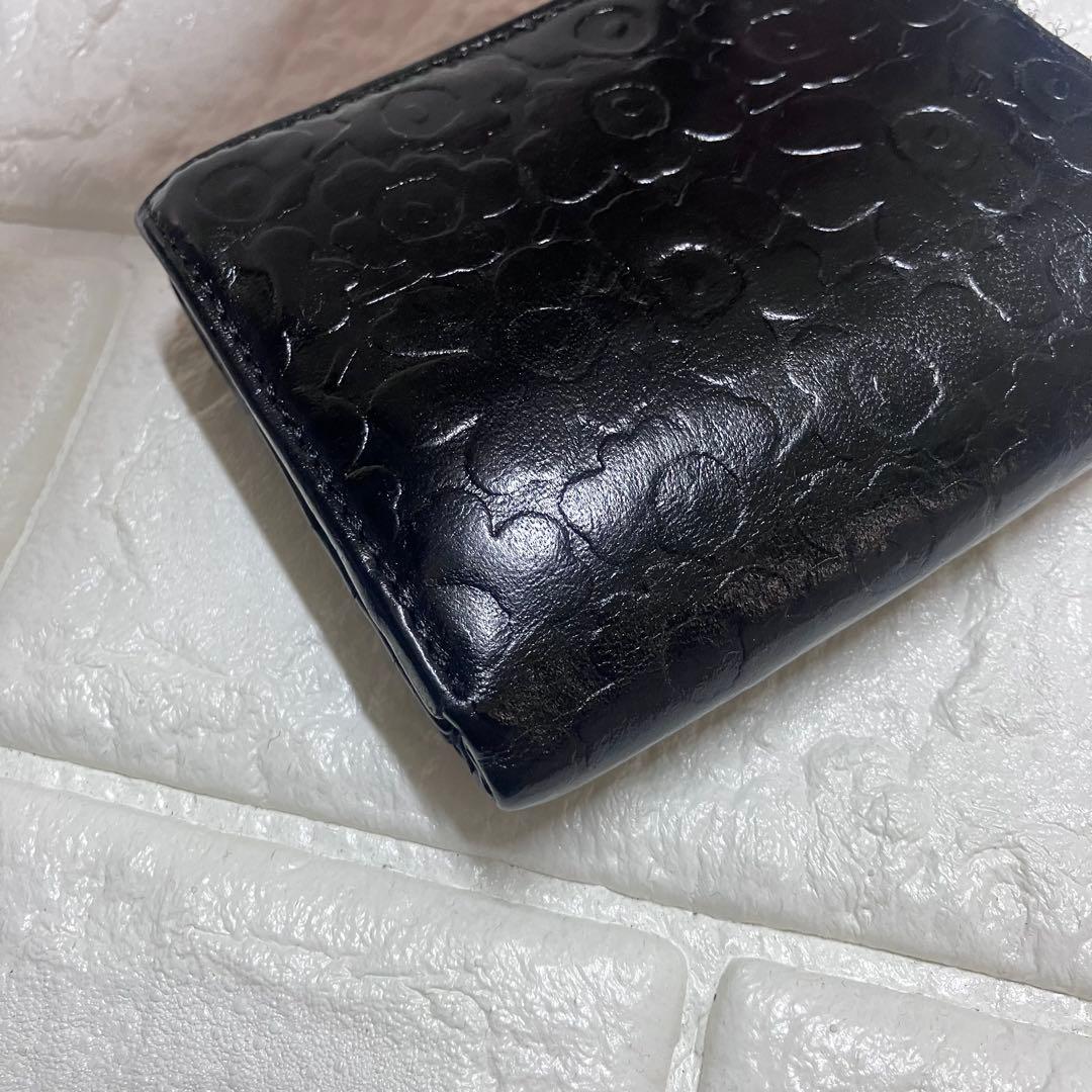 marimekko マリメッコ　二つ折り　ブラック　財布