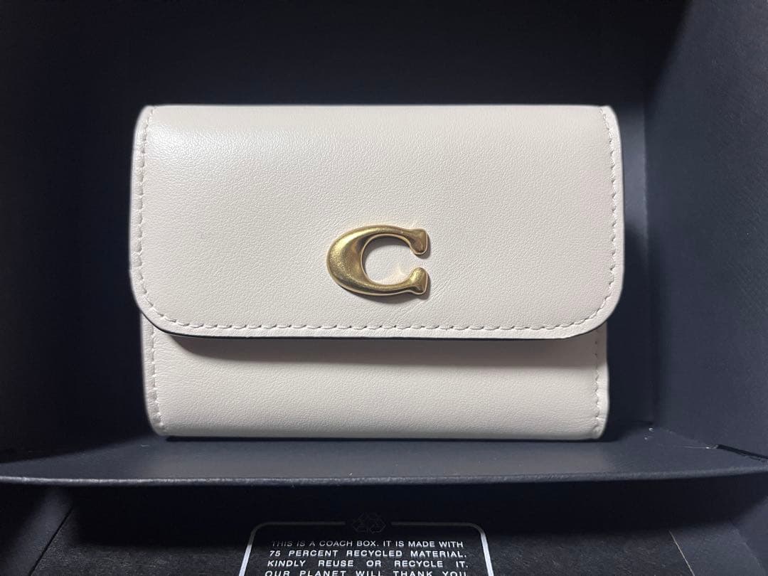 COACH カードホルダー チョーク 認証証明書付き