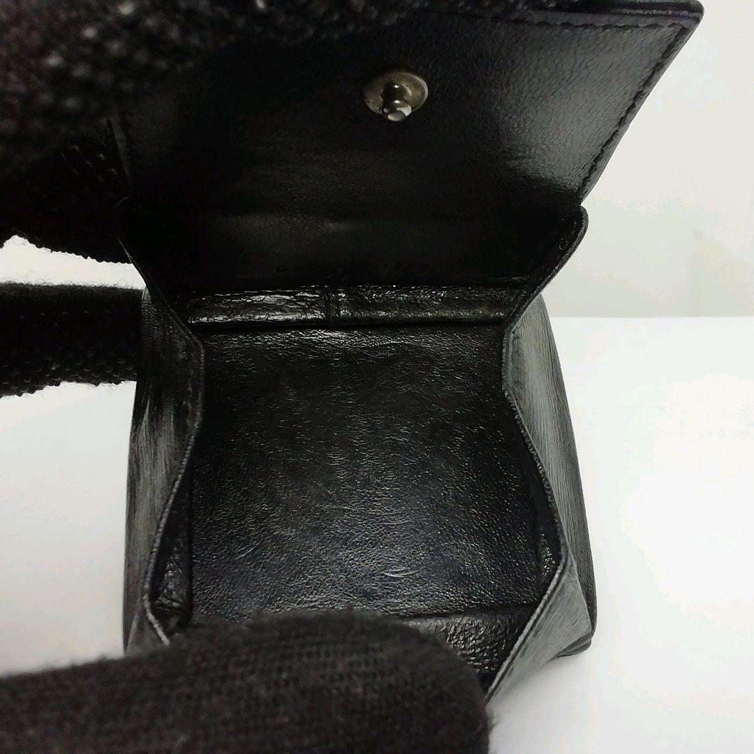 GUCCI　グッチ　ブラックレザー　箱型タイプ　ケース　小銭入れ