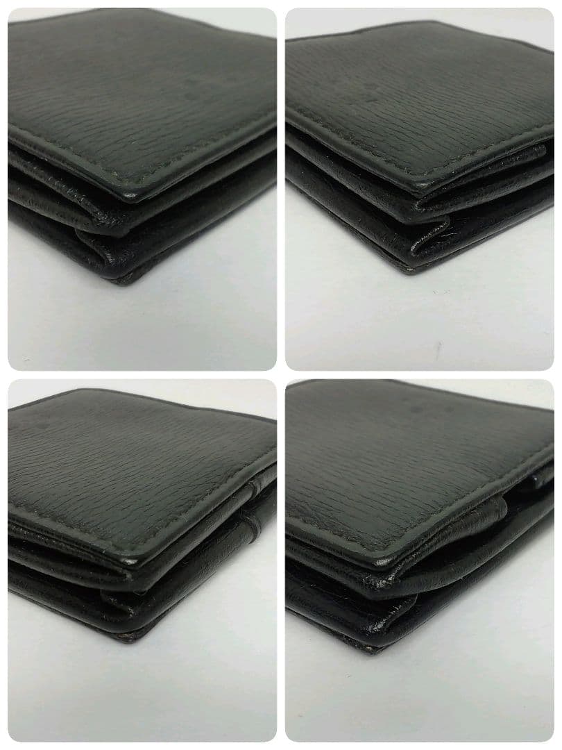 GUCCI　グッチ　ブラックレザー　箱型タイプ　ケース　小銭入れ