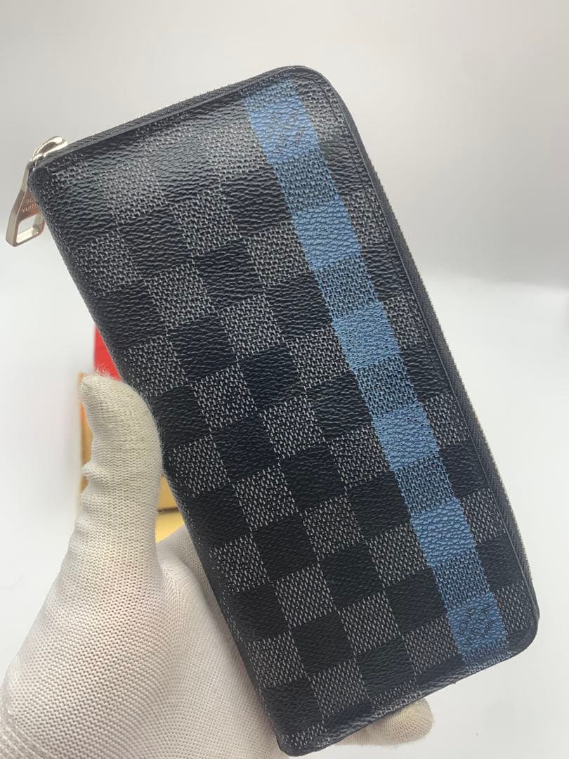 Louis Vuittonルイヴィトンダミエファスナー長財布ヴェルティカル