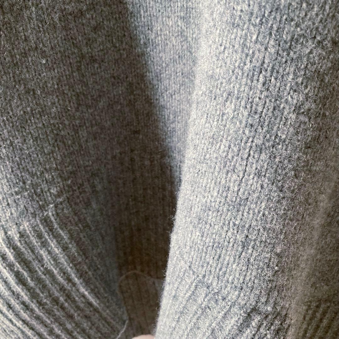 アダムエロペ＊ふわとろカシミヤウール たっぷり肉厚ボリューム袖ワイドニット