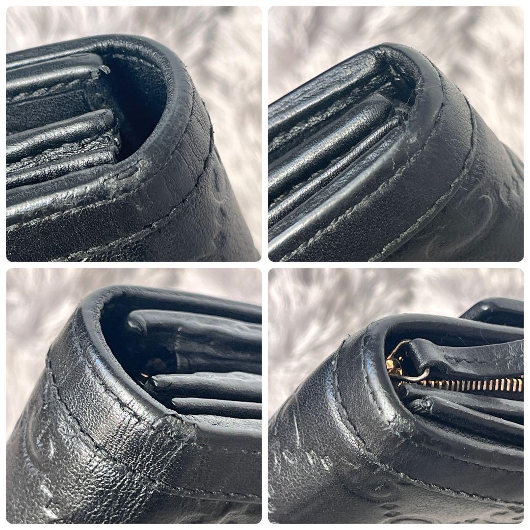 美品✨GUCCI シマ　インターロッキング　L字ファスナー　ブラック　長財布