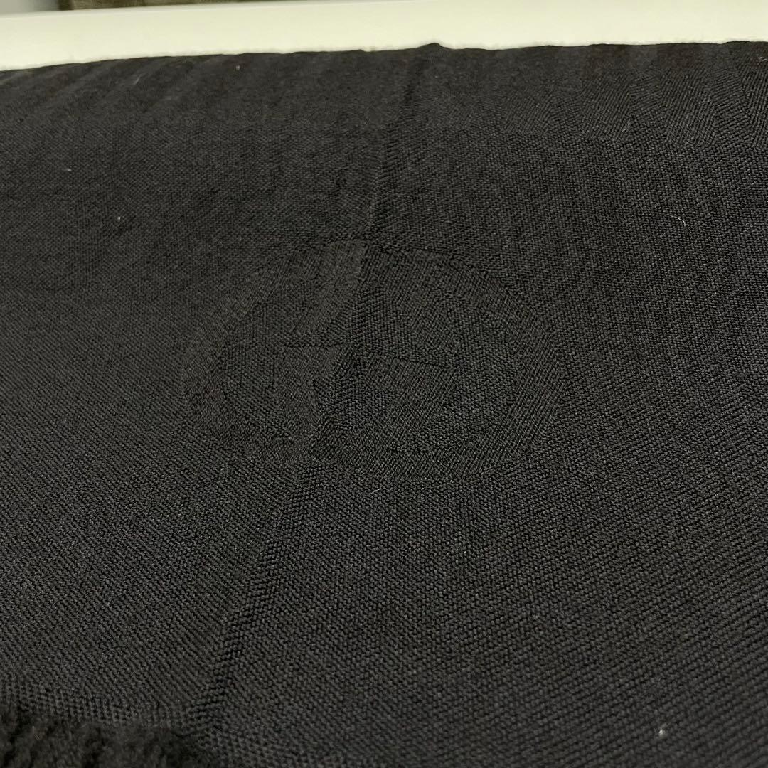 古*割様 GUCCI ブラック　マフラー フリンジ付き