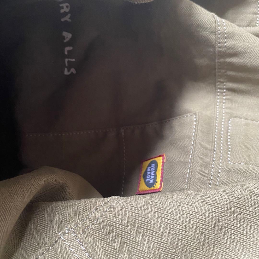 HUMAN MADEヒューマンメイド ミリタリーグリーンショルダートートバッグ