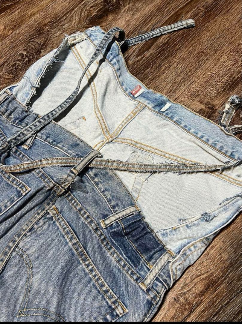 サ*チ様 BONUM ボナム リーバイクリメイクサロペット