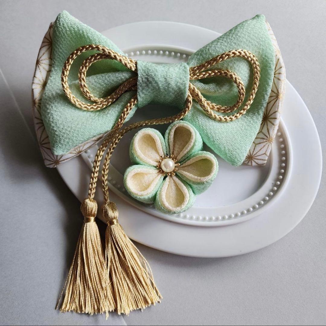 着付け楽ちん❤️ 髪飾りつき 袴 着物ドレス 小学校　卒業式　160