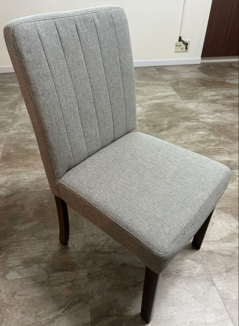 伸長式ダイニングテーブル3点セット 椅子2脚 大理石調 80/120×80H70