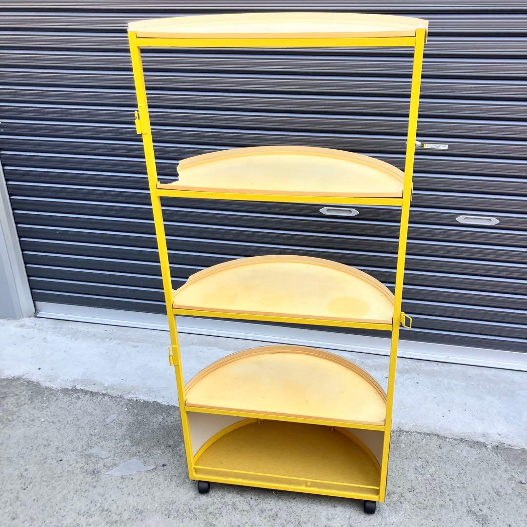 プリングルス 半円型 アイアンラック スチールラック 飾り棚 店舗什器 古家具