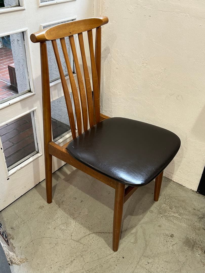 貴重!! 60s 70s ビンテージ 飛騨家具 日進木工　ウッドチェア ②