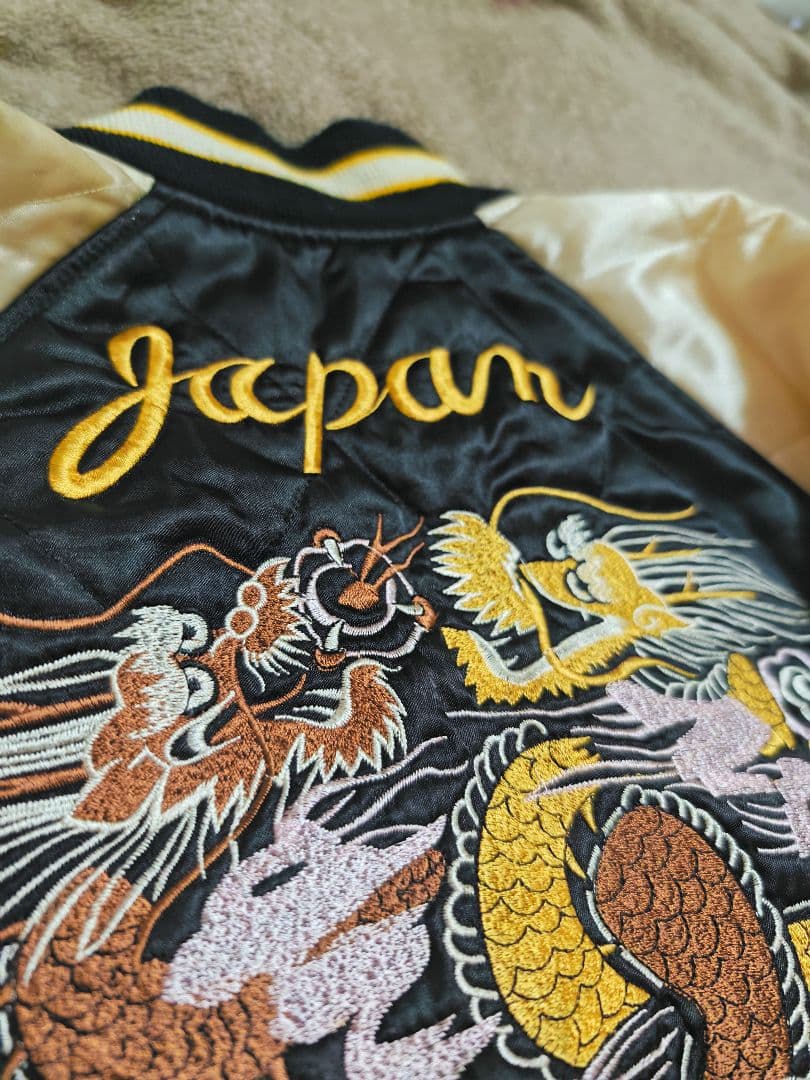 HOUSTON 飛有襟 スカジャン 日本限定　サテン　vintage