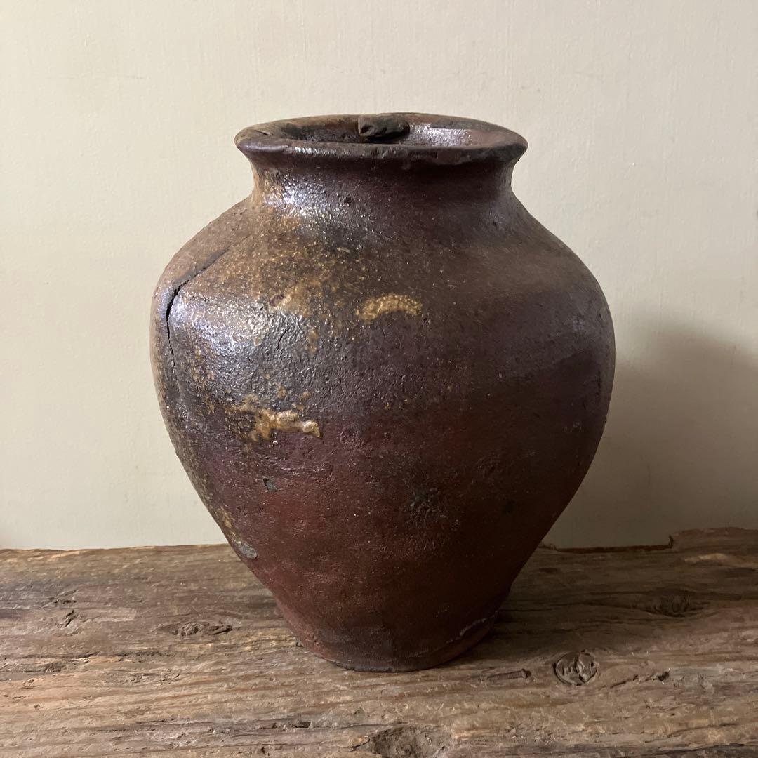 古常滑破れ壷　室町時代　古丹波　古備前　花器　大久保裕司　秦秀雄　白洲正子　李朝