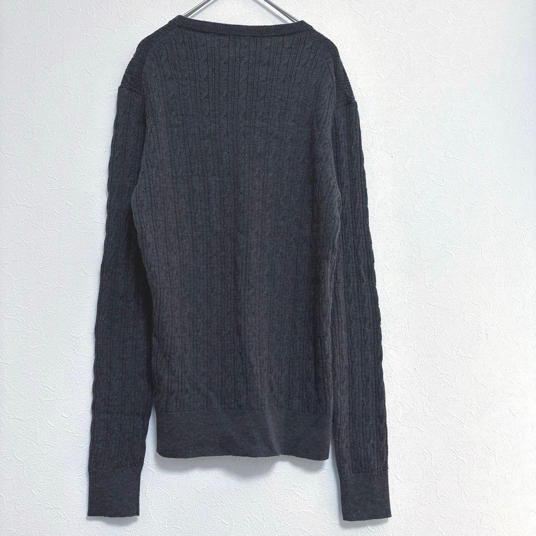 MACKINTOSH リブ編み 長袖ニット セーター ダークグレー M 【美品】