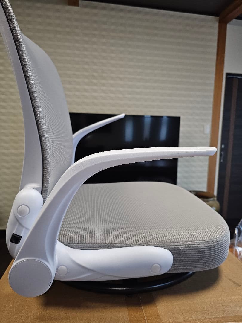 回転座椅子 腰が痛くならない ひじ掛け付き 折りたたみ ゲーミング座椅子組立不要