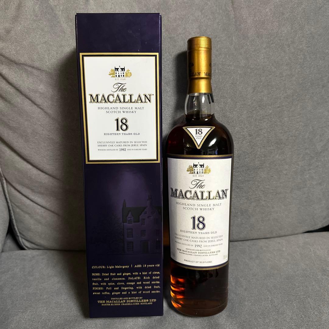 マッカラン　1992年　Macallan 18 Year Old