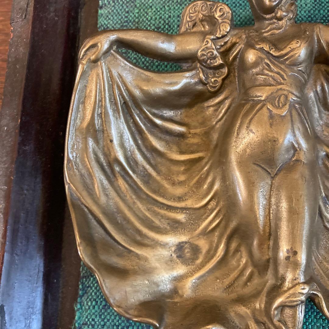 アンティーク　真鍮　踊り子　小物入れ　灰皿