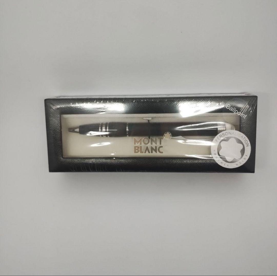 新品未開封 モンブラン スターウォーカー プラチナ ボールペン 刻印サービス付
