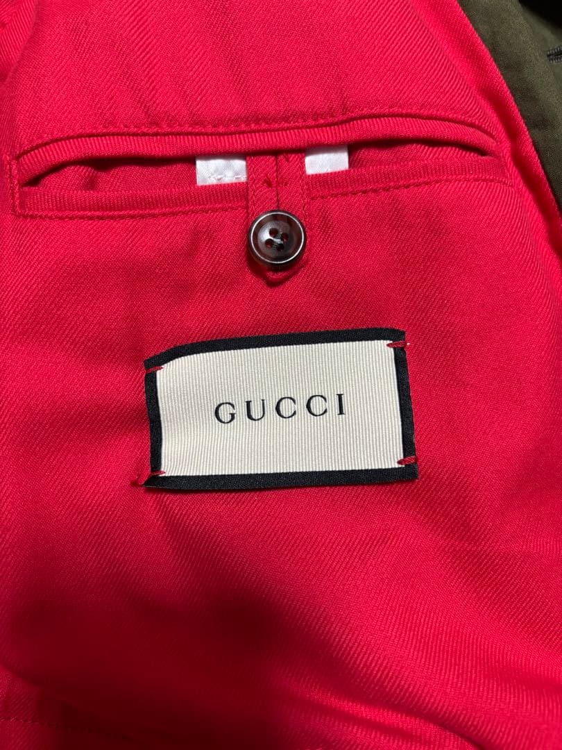 【美品】GUCCI グッチ ミリタリージャケット 龍の刺繍 サイズ46