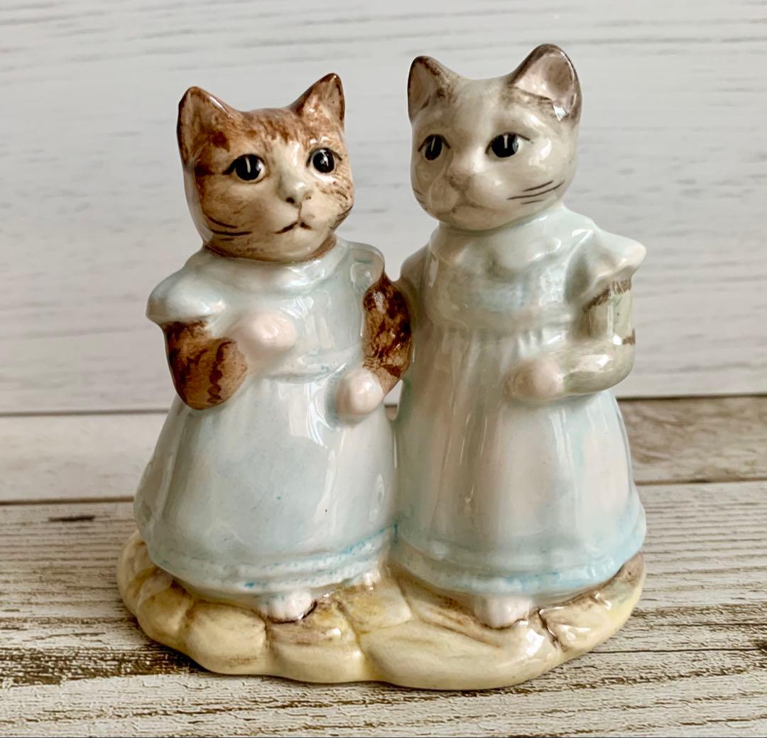 【レア】ピーターラビット ミトンとモペット フィギュリン ロイヤルアルバート