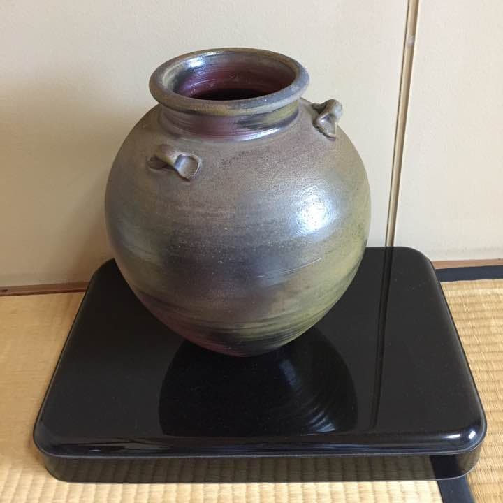 備前焼 壺 骨董品 年代物 陶芸品 芸術作品 美術品
