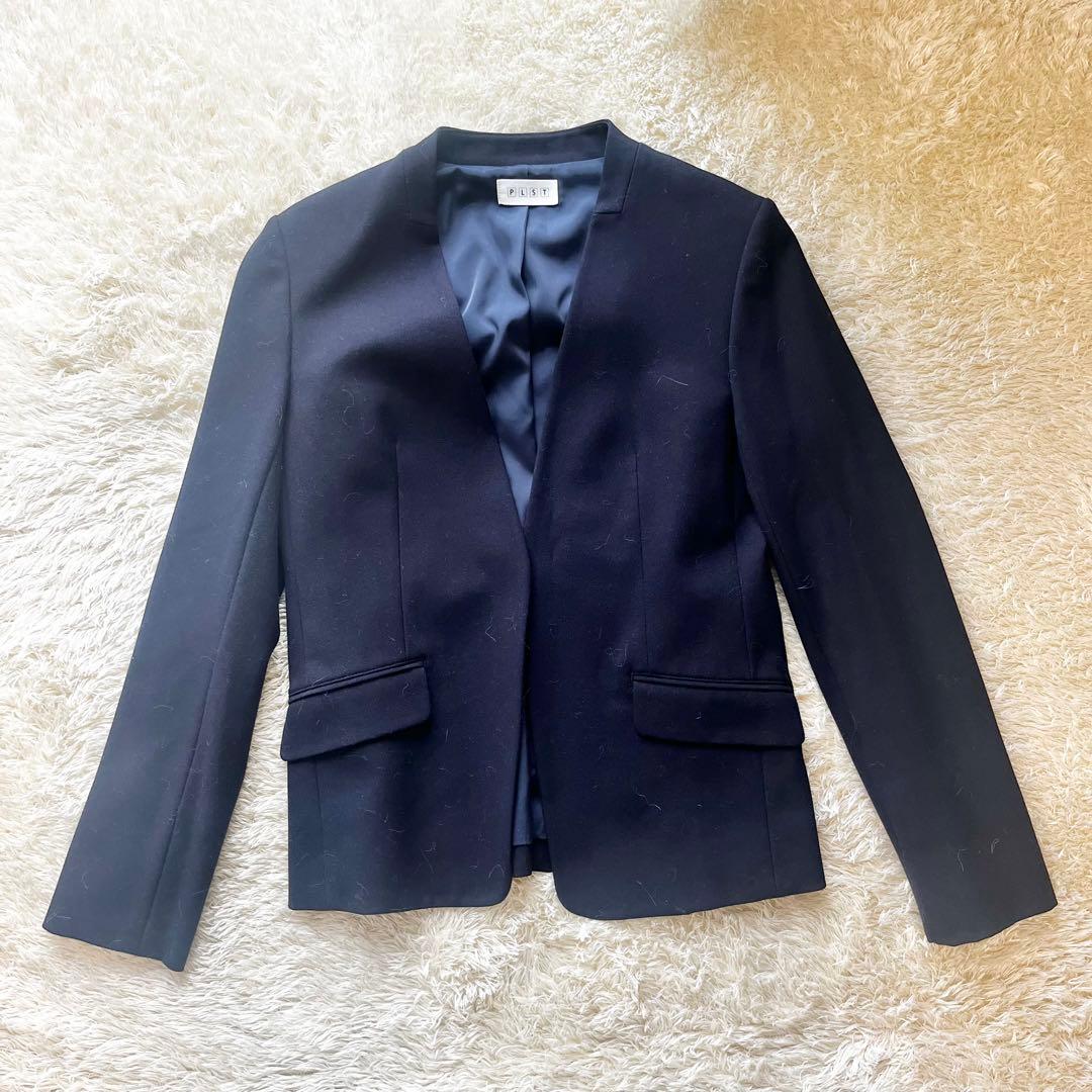 PLST スーツセットアップ　ウォームリザーブ　　　ジャケット　パンツ　ネイビー
