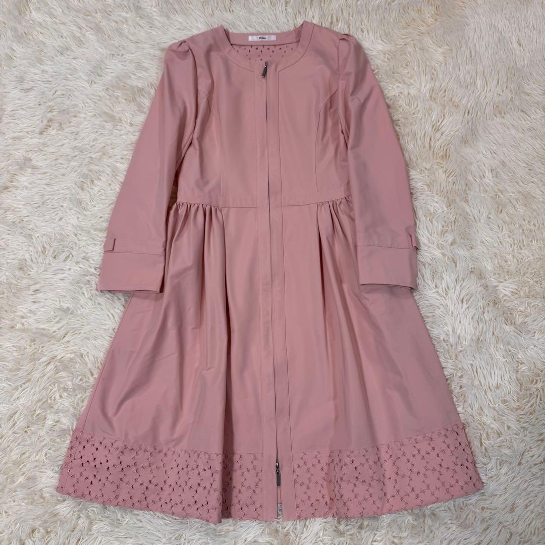もりちゃん様 美品　Rene 　プリマコート　パンチングレース　ピンク　　34
