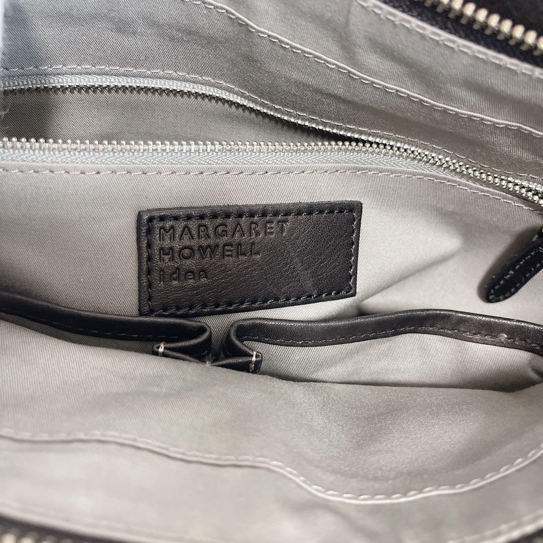 オールレザートートバッグ　MARGARET HOWELL idea 黒　本革