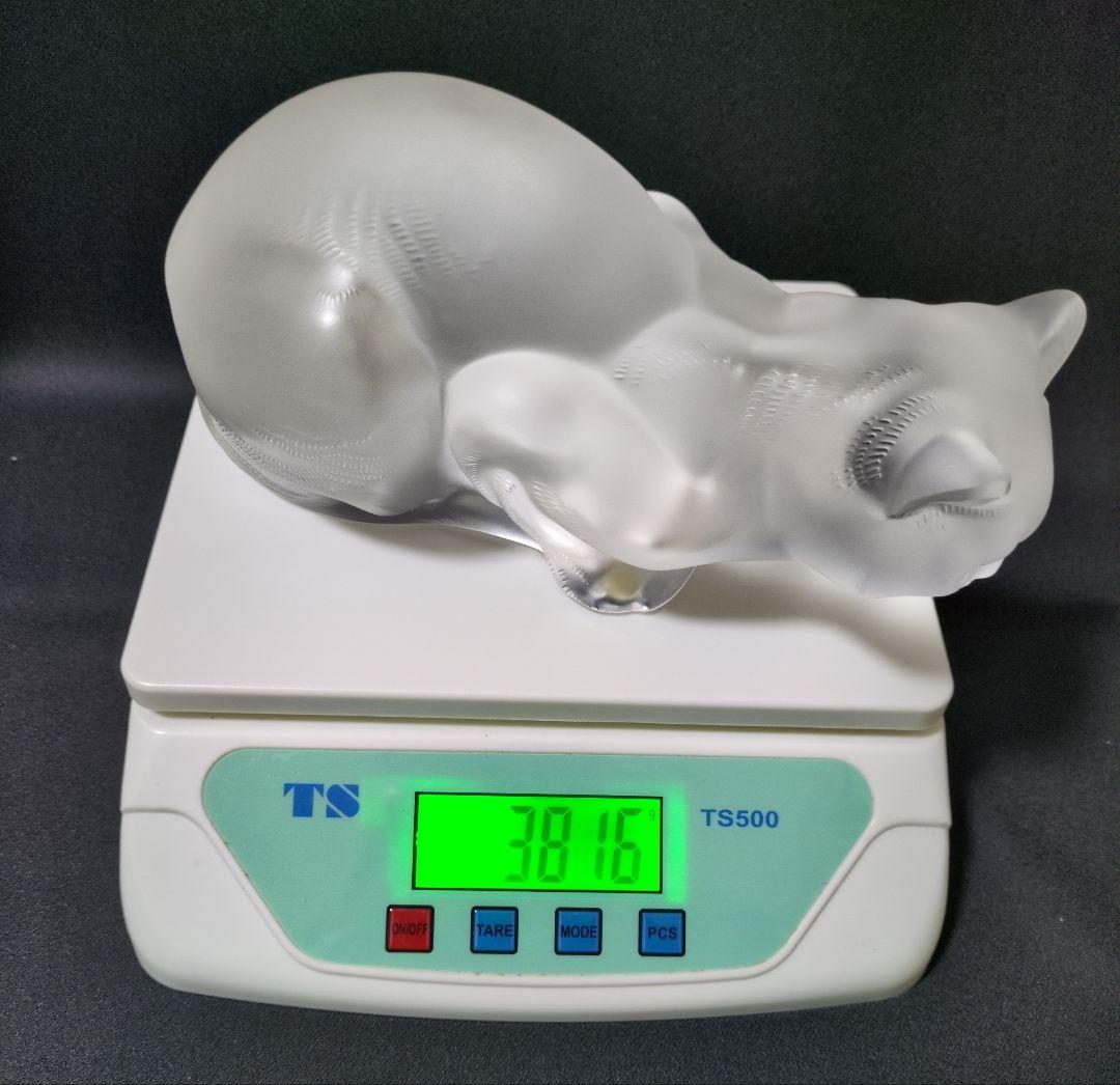ラリック　LALIQUE ネコ　オブジェ クリスタル　インテリア　フィギュア