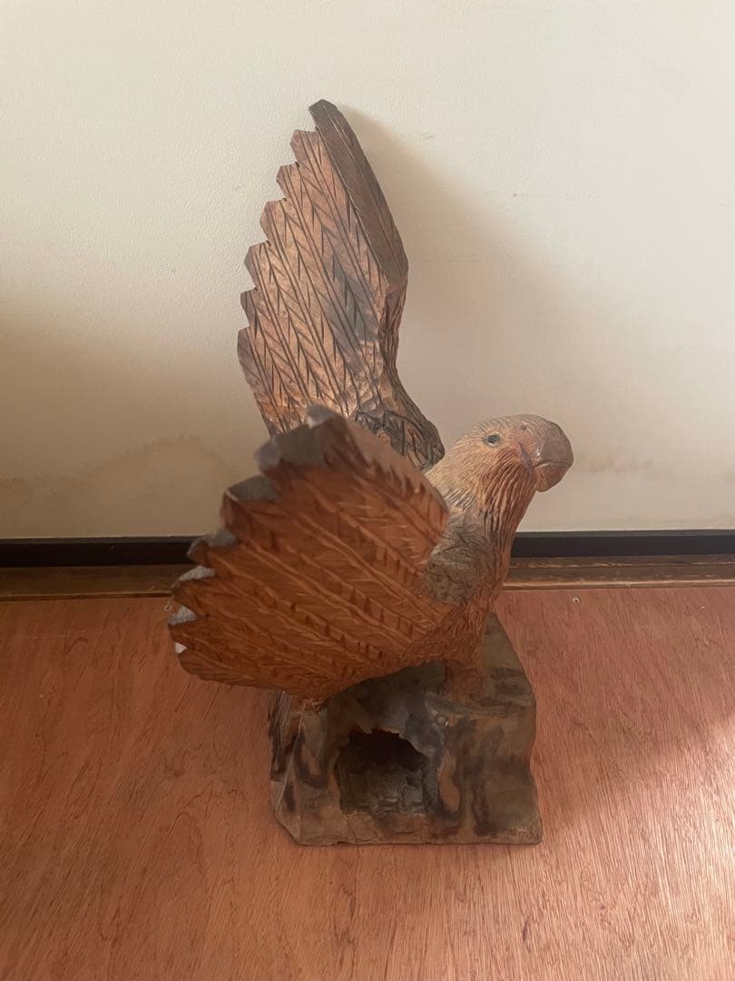 骨董・アンティーク木彫り　北海道奈井江町の表高吉作