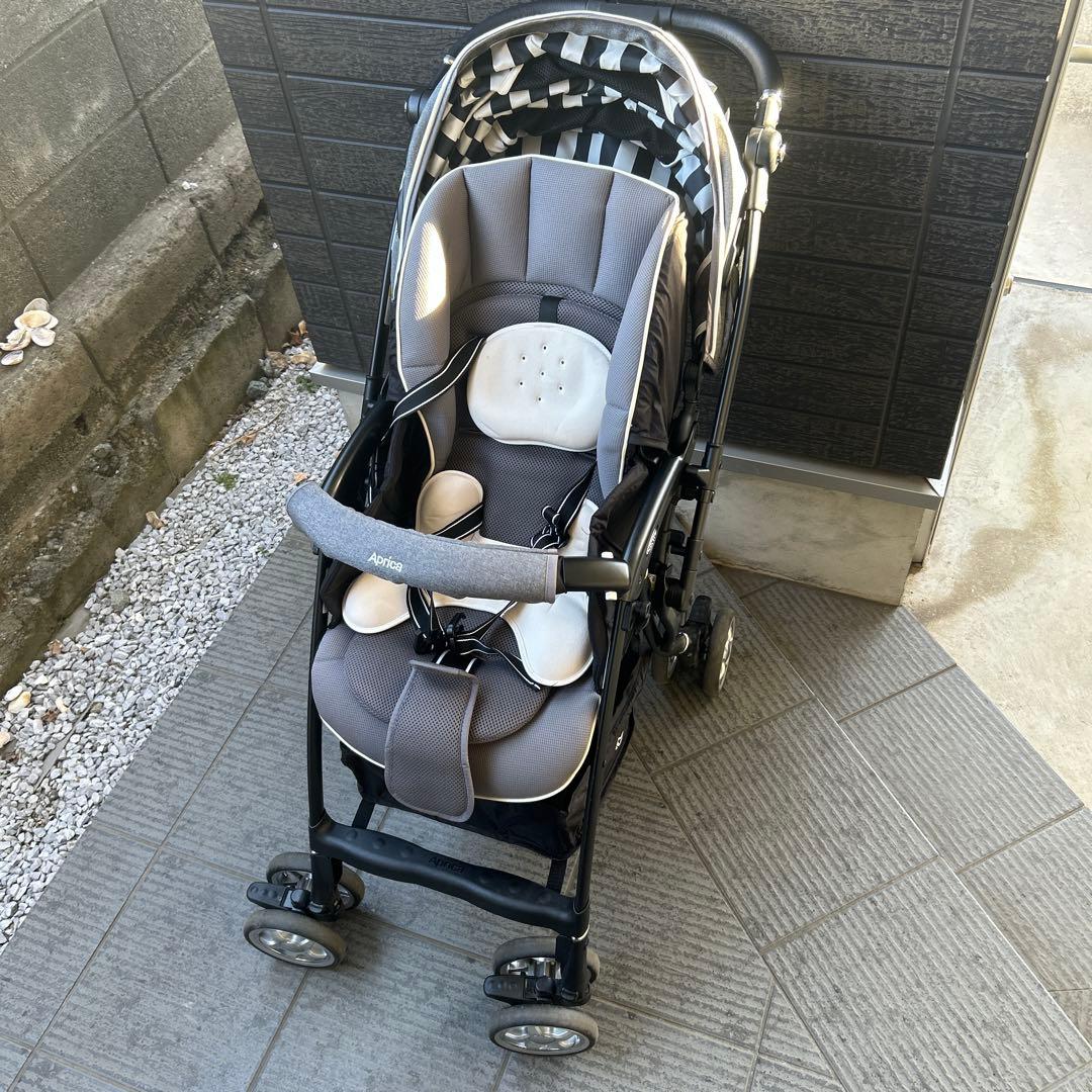 Aprica ベビーカー グレー　ラクーナ　ビッテ