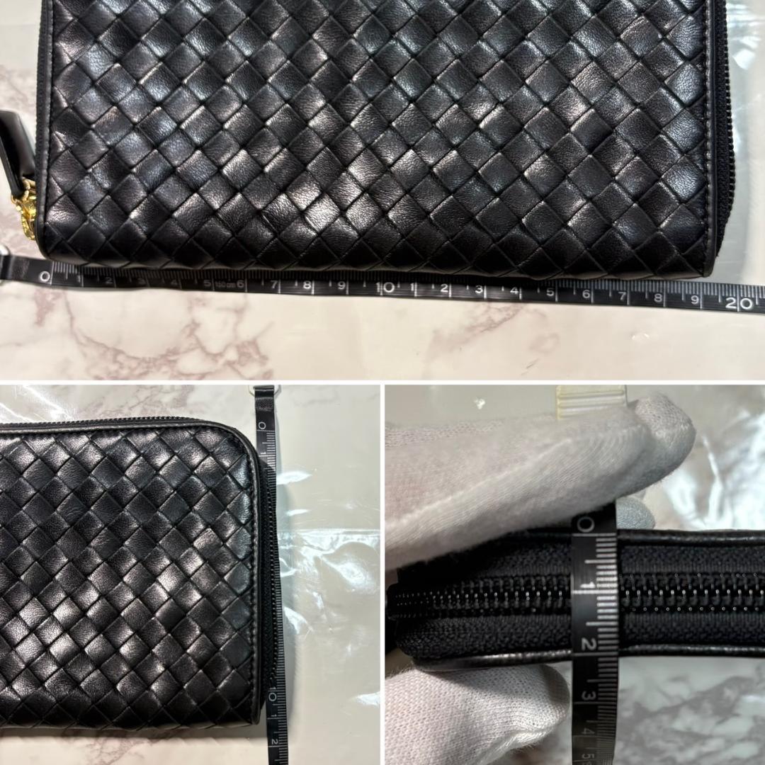 【早い者勝ち】ボッテガヴェネタ 長財布 ブラック ラウンドファスナー #B591