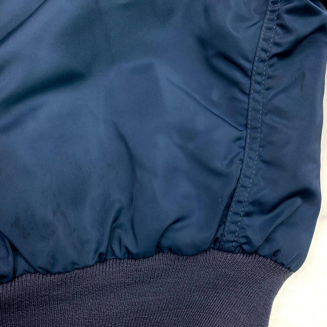 50s復刻★ USA製 ALPHA B-15C ネイビー L　E019