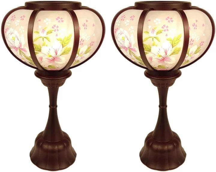 【コードレス】提灯 お盆ミニ・リアン 1対入 盆提灯