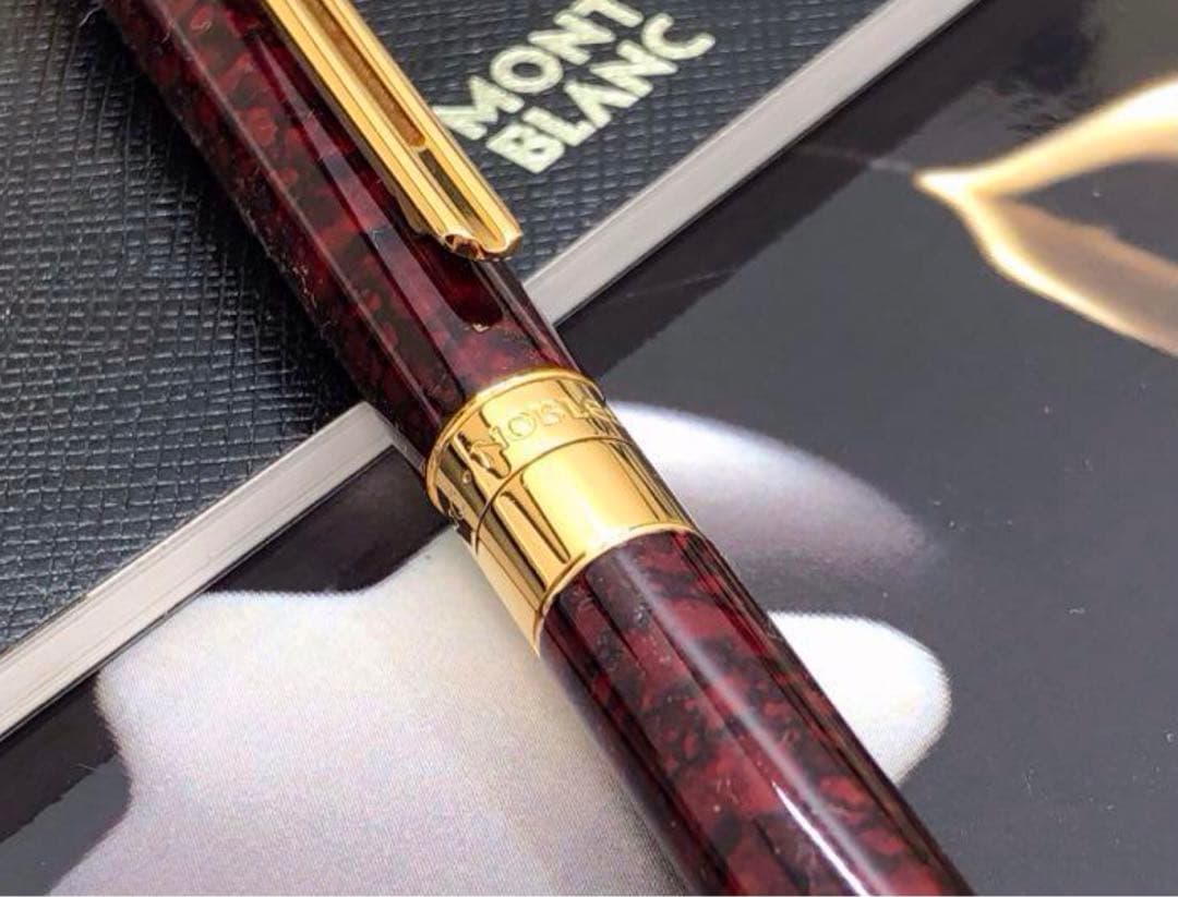 モンブラン　★金運幸運を呼ぶパワー石！レッドメノウ・マーブル特別なノブレスドウエ